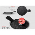 Блюдо для подачи с ручкой 30,5х21,5см Wilmax Slatestone Black WL-661137 / A