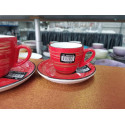 Чашка кофейная 110мл Wilmax SPIRAL RED WL-669234 / A