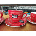 Чашка чайная 190мл Wilmax SPIRAL RED WL-669235 / A