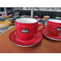 Чашка чайная 300мл Wilmax SPIRAL RED WL-669236 / A
