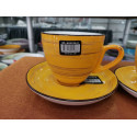 Чашка чайная 300мл Wilmax Spiral Yellow WL-669436 / A