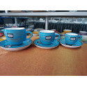Чашка кофейная 110мл Wilmax Spiral Blue WL-669634 / A