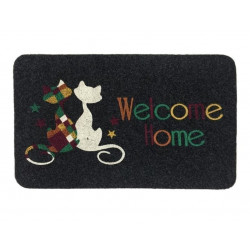 Коврик придверный  IzziHome MEGAN 40*60 GRI ÇIFT KEDI