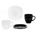 Набор чайный 12предметов Luminarc Carine Black/White D2371