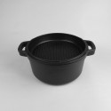 Кастрюля с крышкой-сковородкой гриль 20 см Maestro Graphite MR-4120