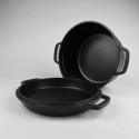 Кастрюля 6,7 л с крышкой-сковородкой гриль Maestro Graphite MR-4128