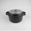 Кастрюля 6,7 л с крышкой-сковородкой гриль Maestro Graphite MR-4128