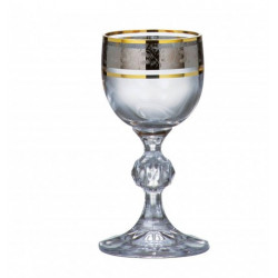 Набор рюмок 50мл/6шт Bohemia Claudia (Sterna) b40149(43249) платина