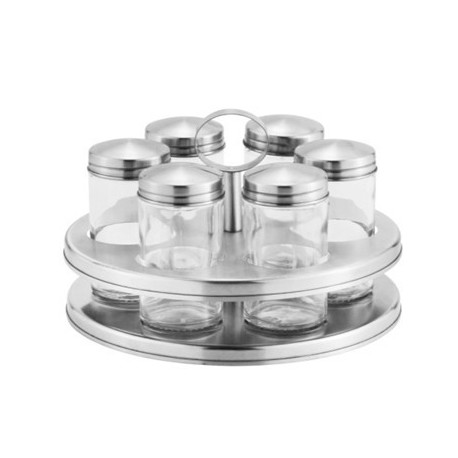 Набор для специй на метал. подставке 7пр.VC-2019 Vincent