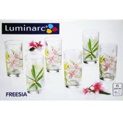 Набор стаканов высоких 270мл 6шт Luminarc Freesia G8280