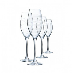Набор бокалов для шампанского 240мл/4шт Cristal d'Arques Paris Illumination L7564