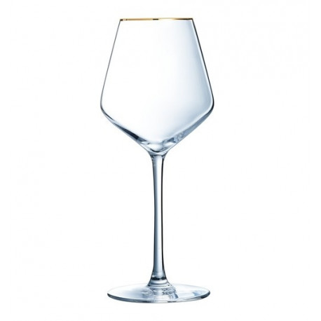 Набор бокалов для вина 380мл/4шт Eclat Ultime Bord Or P7630