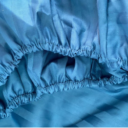Простынь на резинке 180х220 см Arya Elmira темно-синяя