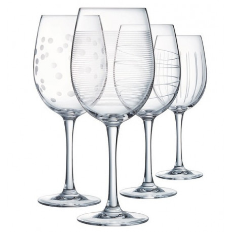 Набор бокалов для вина 470мл/4шт Cristal d'Arques Paris Illumination L7563