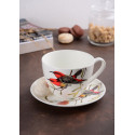 Чашка 550 мл c блюдцем Limited Edition Bird YF6009