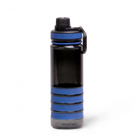 Бутылка спортивная для воды 750 мл  (черно-синий) Kamille 2302