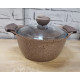 Кастрюля с гранитным покрытием OMS Brown 3120-18