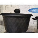 Кастрюля с крышкой 4.4л Black Ice Pepper GREBLON C2 PR-6003