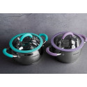 Кастрюля 4,2л/22см Pepper Purple Iris PR-1109-22