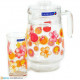 Набор для напитков 7пр. Luminarc Bubbles Flowers Pink D3182