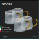 Набор чашек 4 шт/350 мл Ardesto Dew AR2635C
