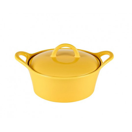 pot.gl.cer. LIMITED EDITION PISO /желт./ кругл. (28.5х22х11)/ 1.8л (UN30-008)