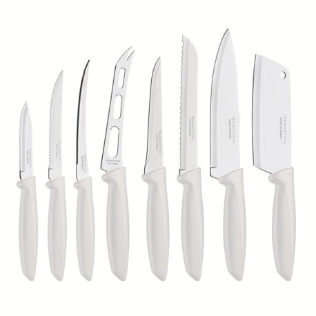 Набор ножей 8 предметов Tramontina Plenus light grey 23498/332