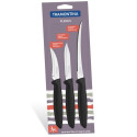 Набор ножей 3 предмета Tramontina Plenus black 23498/012