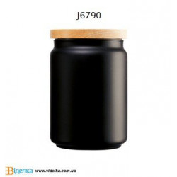 Банка для сыпучих 1л Luminarc Box Mania Bois Script Black J6790