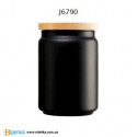 Банка для сыпучих 1л Luminarc Box Mania Bois Script Black J6790