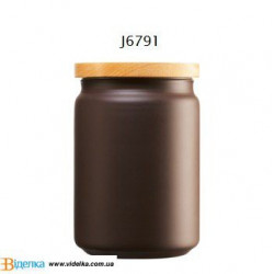 Банка для сыпучих 1л Luminarc Box Mania Bois Script Choco J6791