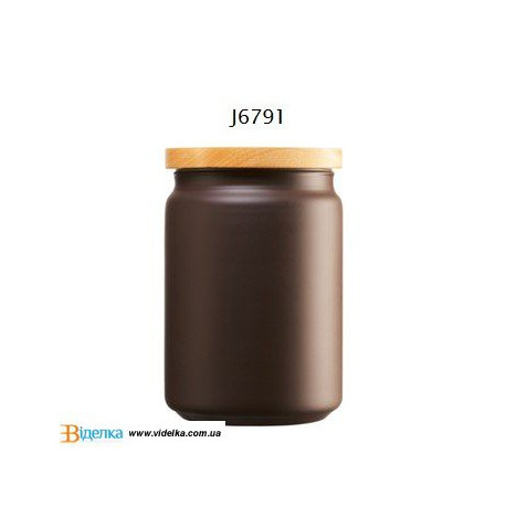 Банка для сыпучих 1л Luminarc Box Mania Bois Script Choco J6791