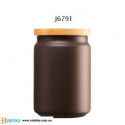 Банка для сыпучих 1л Luminarc Box Mania Bois Script Choco J6791