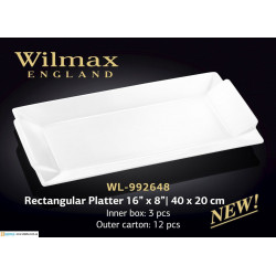 Блюдо прямоугольное 40х20см Wilmax WL-992648