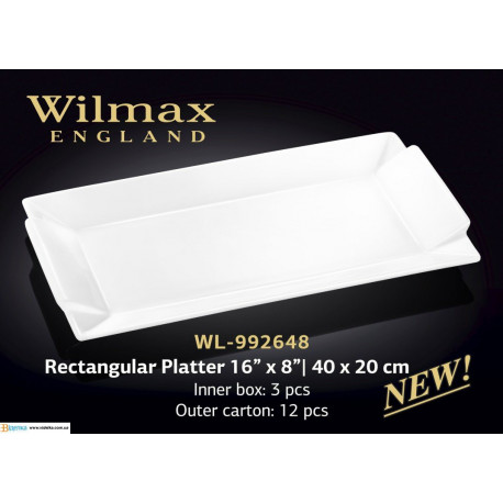 Блюдо прямоугольное 40х20см Wilmax WL-992648