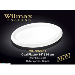 Блюдо овальное 36см Wilmax WL-992641