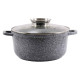 Кастрюля 2,3л Zauberg Мармур Серая 0320-SN