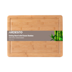 Кухонна дошка з жолобом 40*30*1.5 см Ardesto Midori AR1440BG