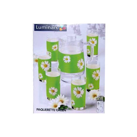 Набор для воды 7пр Luminarc Paquerette Green G1982