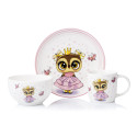 Набір дитячого посуду 3 пр. Ardesto Princess owl AR3453OS