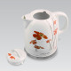 MR-066-RED-FLOWERS Эл.чайники керамика 1,5л(диск.)Maestro