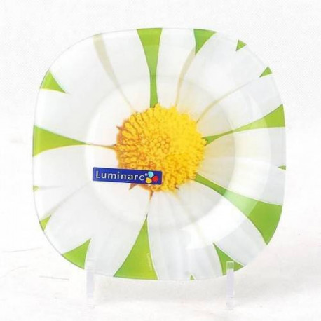 Luminarc Paquerette Green Тарелка десертная квадратная 19,7см Е